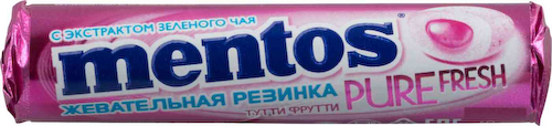Жевательная резинка Mentos Pure Fresh вкус Тутти-Фрутти #1