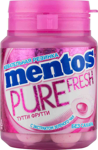 Жевательная резинка Mentos Освежающий вкус Mentos Pure Fresh вкус Тутти-Фрутти #1