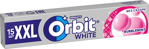 Жевательная резинка Orbit XXL Bubblemint #1
