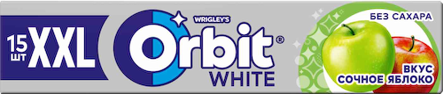 Жевательная резинка Orbit White XXL Сочное яблоко #1