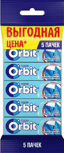 Жевательная резинка Orbit Сладкая мята без сахара #1