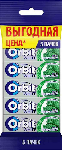 Жевательная резинка Orbit White Нежная мята без сахара #1