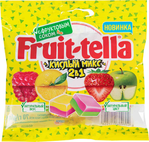 Конфеты жевательные Fruit-tella Кислый микс #1