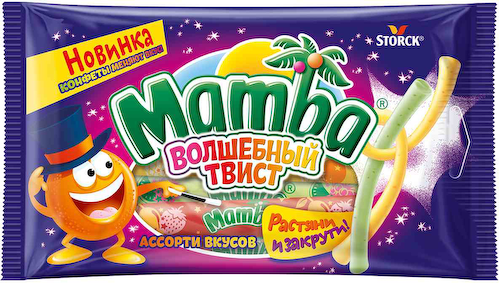 Конфеты жевательные Mamba Волшебный твист #1