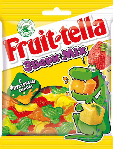 Мармелад жевательный Fruit-tella Звери Mix #1