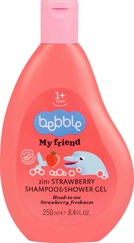Шампунь и гель для душа 2в1 Bebble My friend с ароматом клубники с 1 года #1