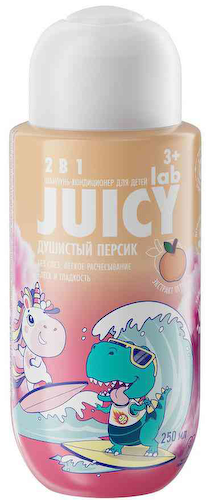 Шампунь-кондиционер для волос детский Juicy Lab 2в1 душистый персик #1