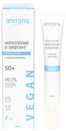 Крем для век Levrana Daily Укрепление и лифтинг с морским коллагеном, 50+ #1