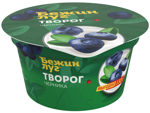 Творог Бежин луг с наполнителем Черника 4,2% #1