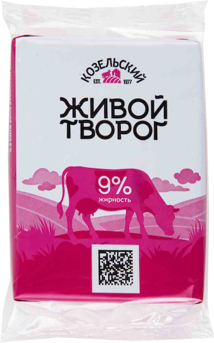 Творог Козельский Живой 9% #1