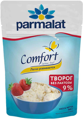Творог рассыпчатый Parmalat Comfort без лактозы 9% #1