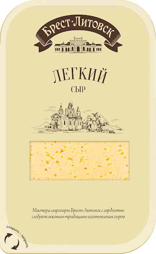 Сыр Брест-Литовск Легкий, 35%, нарезка #1