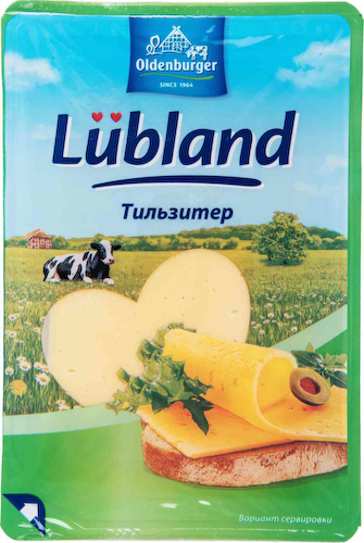 Сыр полутвердый Oldenburger Lubland тильзитер 45%, нарезка #1