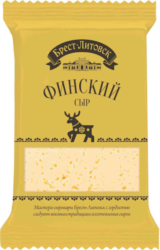 Сыр полутвёрдый Брест-Литовск Финский 45% #1