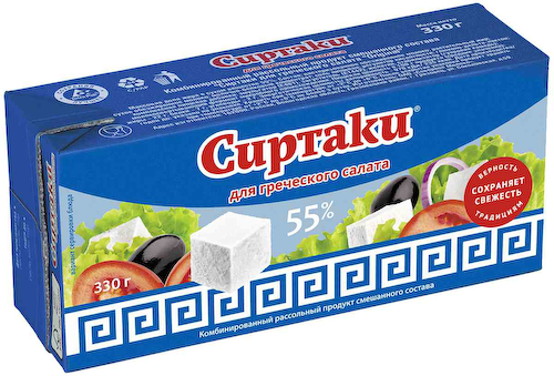 Рассольный продукт для греческого салата комбинированный Сиртаки Original 55% #1