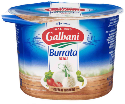 Сыр рассольный Galbani Burrata Мини 50% #1