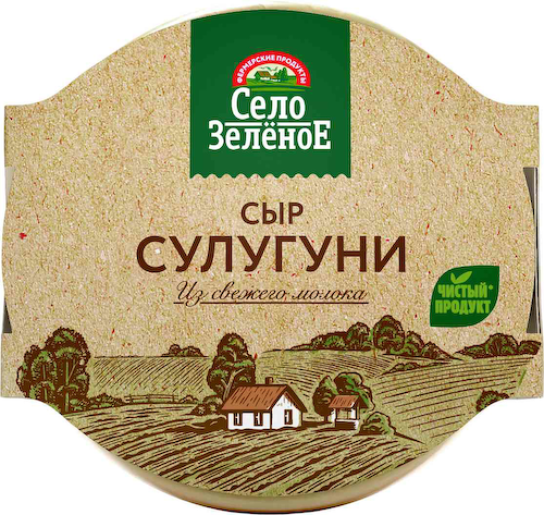 Сыр рассольный Село Зелёное Сулугуни 40% #1