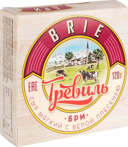 Сыр мягкий Бри Treville с белой плесенью 45% #1