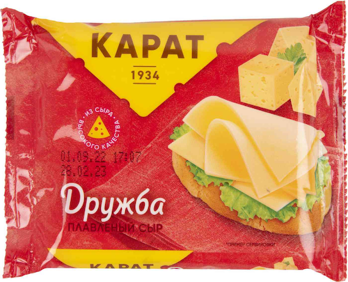 Сыр плавленый Карат Дружба ломтиками 25% #1
