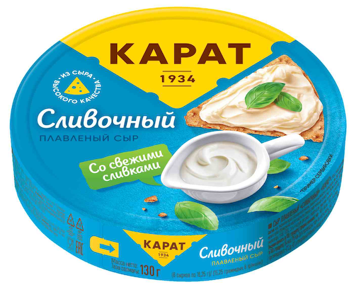 Сыр  плавленый  Карат Сливочный 25% #1