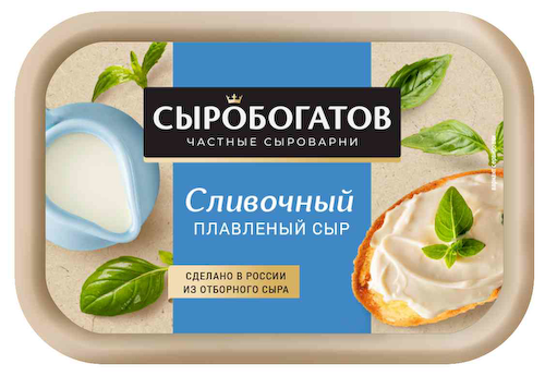 Сыр плавленый Сыробогатов сливочный 50% #1