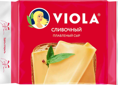 Сыр плавленый Viola Сливочный 45%, ломтики #1