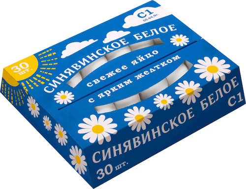 Яйца куриные столовые Синявинское С1 белое #1