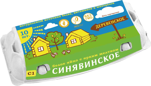 Яйца куриные столовые Синявинское С1 Деревенское #1
