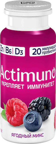 Кисломолочный напиток Actimuno Ягодный микс 1,5% #1