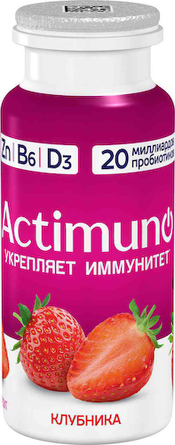 Кисломолочный напиток Actimuno с клубникой 1,5% #1
