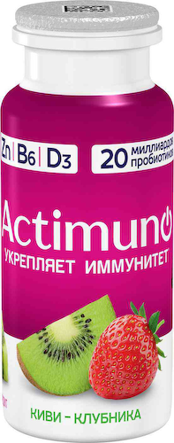 Кисломолочный напиток Actimuno с киви и клубникой 1,5% #1