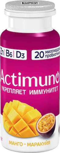 Кисломолочный напиток Actimuno с манго и маракуйей 1,5% #1