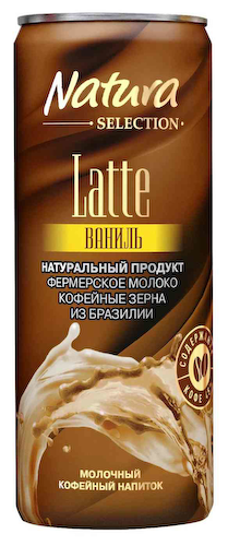 Молочный напиток кофейный Natura Selection Latte Ваниль 2,4% #1