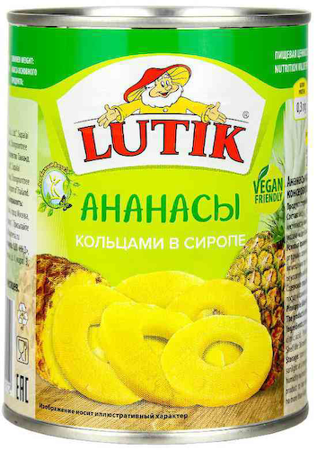 Ананасы кольцами Lutik в сиропе #1