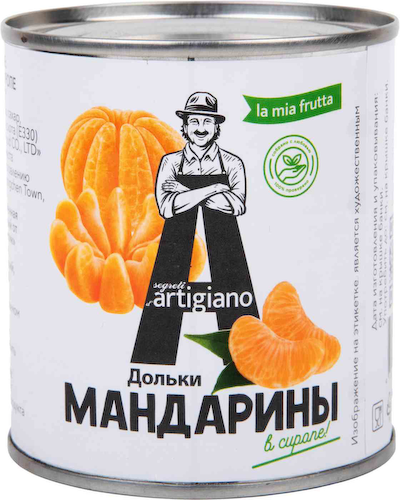 Мандарины Artigiano дольки в сиропе #1