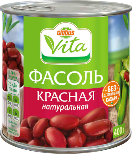 Фасоль красная Глобус Вита без сахара #1