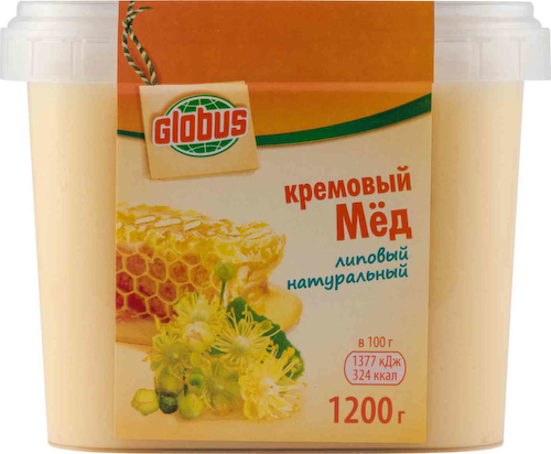 Мёд кремовый Глобус липовый натуральный #1