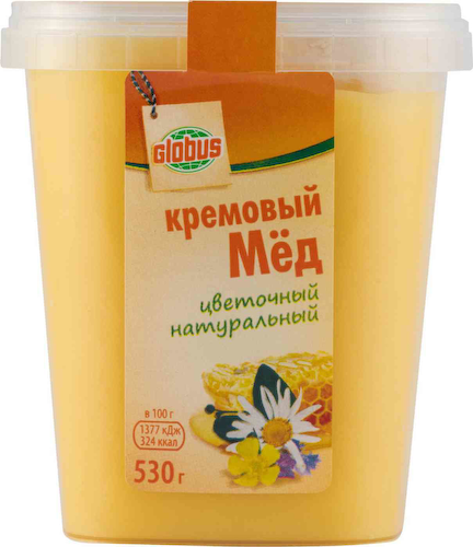 Мёд кремовый Глобус цветочный натуральный #1