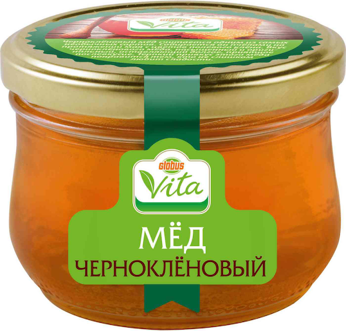 Мёд цветочный чернокленовый Глобус Вита #1