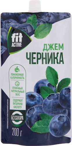 Джем FitActive Черника, без сахара #1