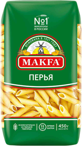 Макаронные изделия Makfa Перья рифлёные #1