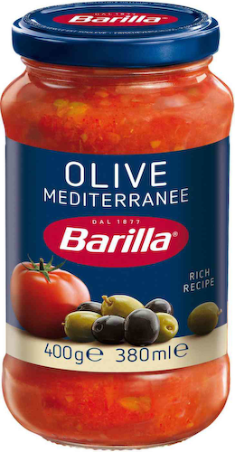 Соус томатный Barilla Olive с черными и зелеными оливками #1