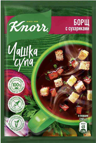 Борщ быстрорастворимый Кнорр Чашка Супа с сухариками #1