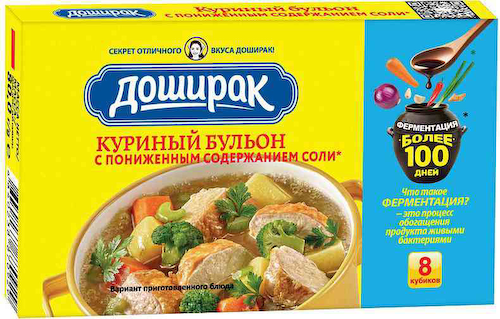 Бульон Доширак Куриный с пониженным содержанием соли #1