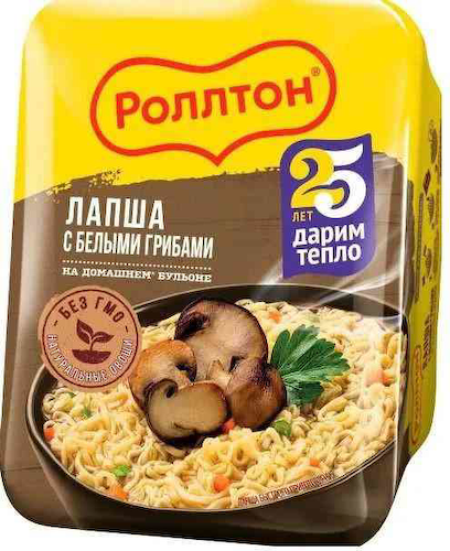 Лапша по-домашнему быстрого приготовления Роллтон Постное меню с белыми грибами #1