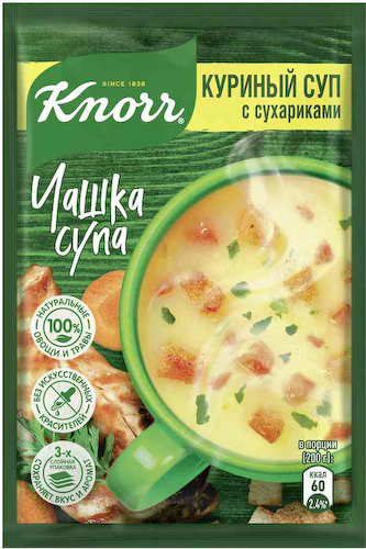 Суп куриный быстрорастворимый Кнорр Чашка Супа с сухариками #1
