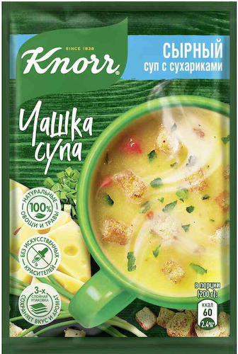Суп сырный быстрорастворимый Кнорр Чашка Супа с сухариками #1