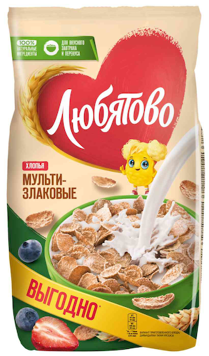 Хлопья мультизлаковые Любятово #1