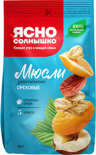 Мюсли запеченные Ясно Солнышко ореховые #1