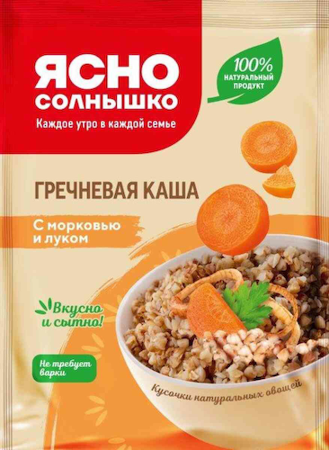 Каша гречнавая Ясно Солнышко с морковью и луком #1